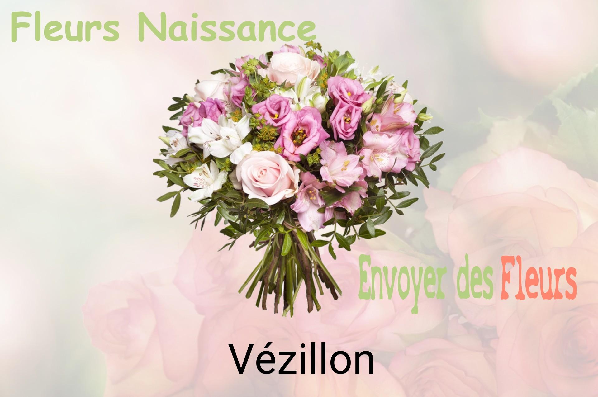 Bouquet de fleurs de naissance livré à Vézillon